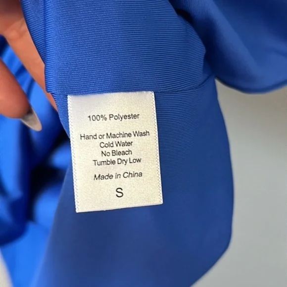 Lucy In The Sky Melina Bodycon Side Slit Dress in Blue - Picture 12 of 13